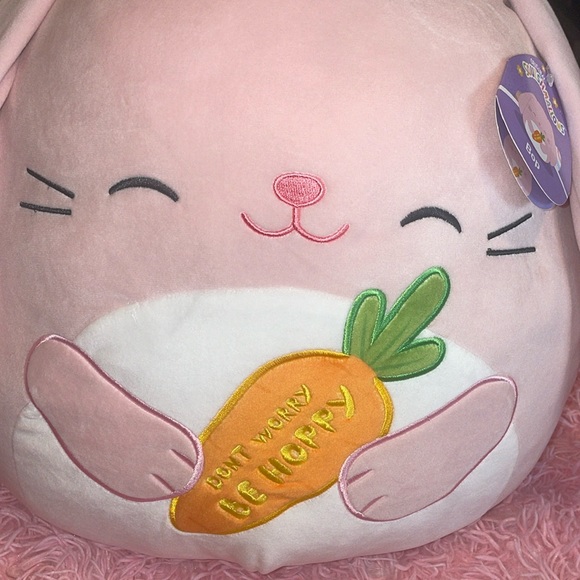 NWT Squishmallow Valentine’s Day/easter holiday pink BOP 16” squishmallow gift - Picture 3 of 14